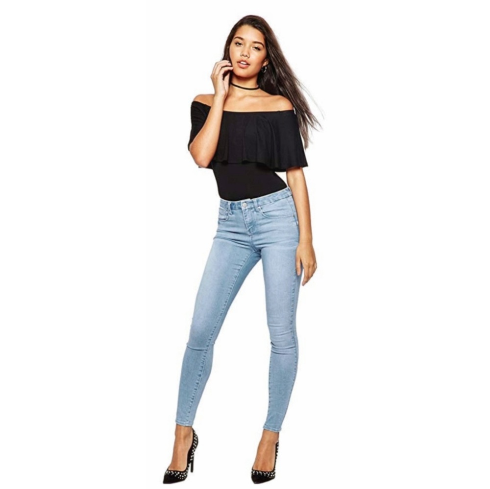 0livia ~ ruffled off shoulder top / bodysuit - Picture 3 of 8